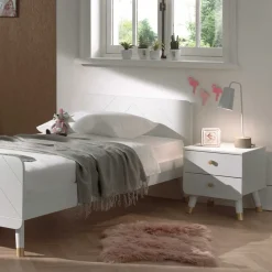 Wohnen Kindermöbel|Jugendzimmer Komplett*Jugendbett & Nachtkonsole & Schreibtisch - Zimventa (dreiteilig)