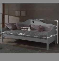 Wohnen Kindermöbel*Jugendbett Kinderbett Grandory in Weiß