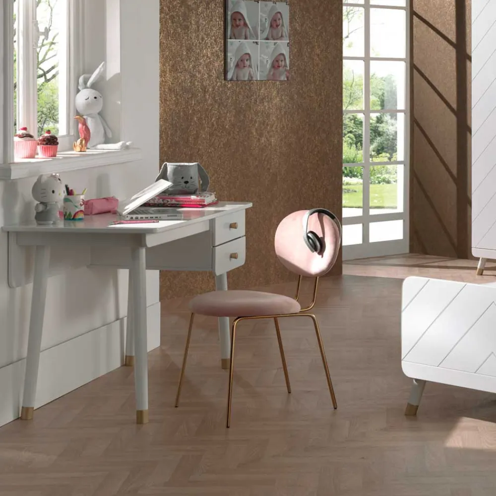 Wohnen Kindermöbel|Schlafzimmer Komplett*Jugendmöbel in Weiß - Zimventa (vierteilig)