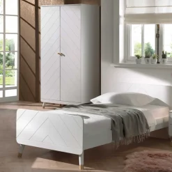 Wohnen Kindermöbel|Schlafzimmer Komplett*Jugendmöbel in Weiß - Zimventa (vierteilig)