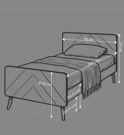 Wohnen Kindermöbel|Schlafzimmer Komplett*Jugendmöbel in Weiß - Zimventa (vierteilig)