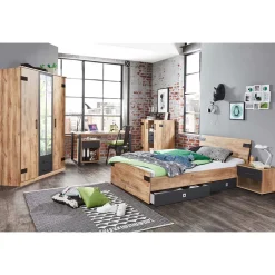 Wohnen Jugendzimmer Einrichtung als Set - Babahira (sechsteilig)