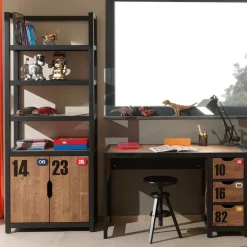 Wohnen Jugendzimmer Einrichtung Krefos aus Kiefer teilmassiv (zweiteilig)