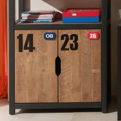 Wohnen Jugendzimmer Einrichtung Krefos aus Kiefer teilmassiv (zweiteilig)