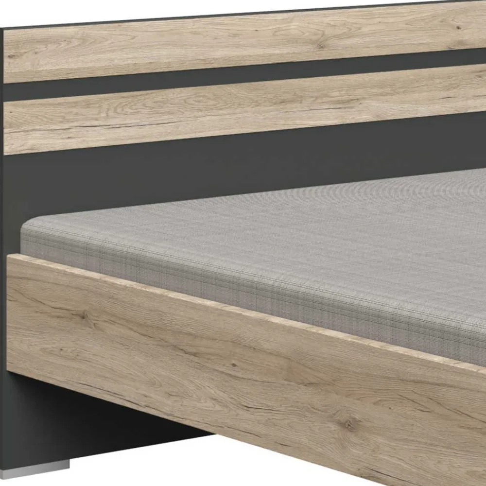 Wohnen Graue Möbel|Jugendzimmer Komplett*Jugendzimmer in Eiche San Remo Optik - Jilamenda (siebenteilig)