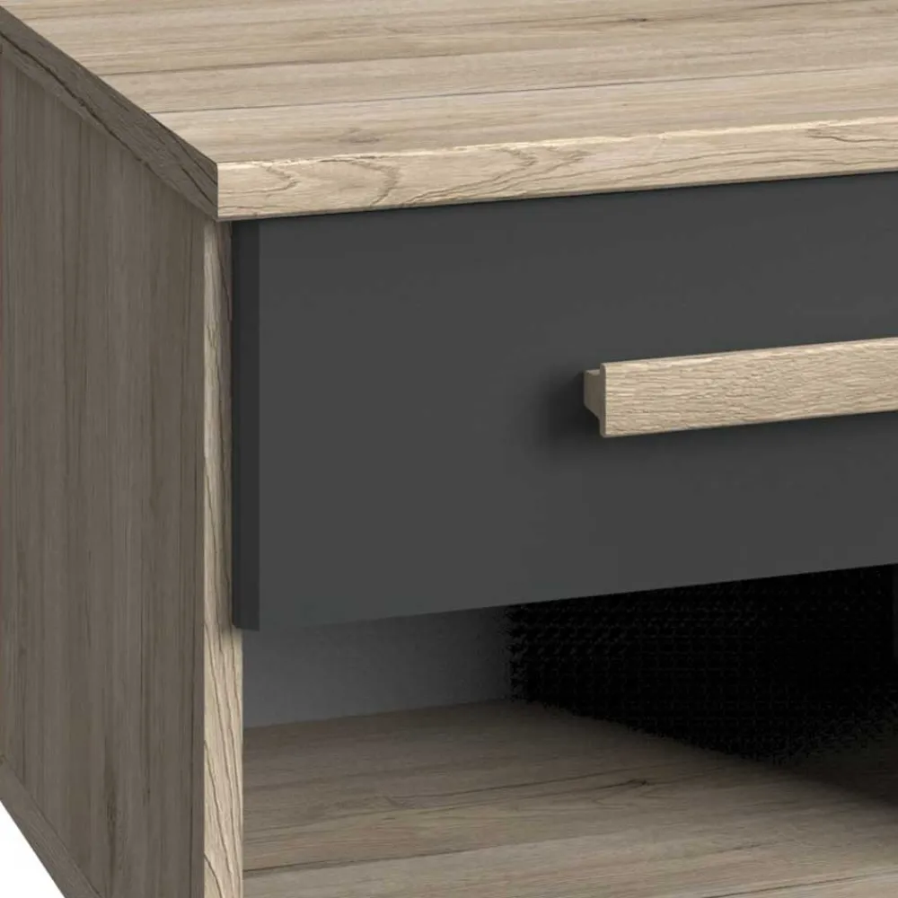 Wohnen Graue Möbel|Jugendzimmer Komplett*Jugendzimmer in Eiche San Remo Optik - Jilamenda (siebenteilig)