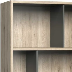 Wohnen Graue Möbel|Jugendzimmer Komplett*Jugendzimmer in Eiche San Remo Optik - Jilamenda (siebenteilig)