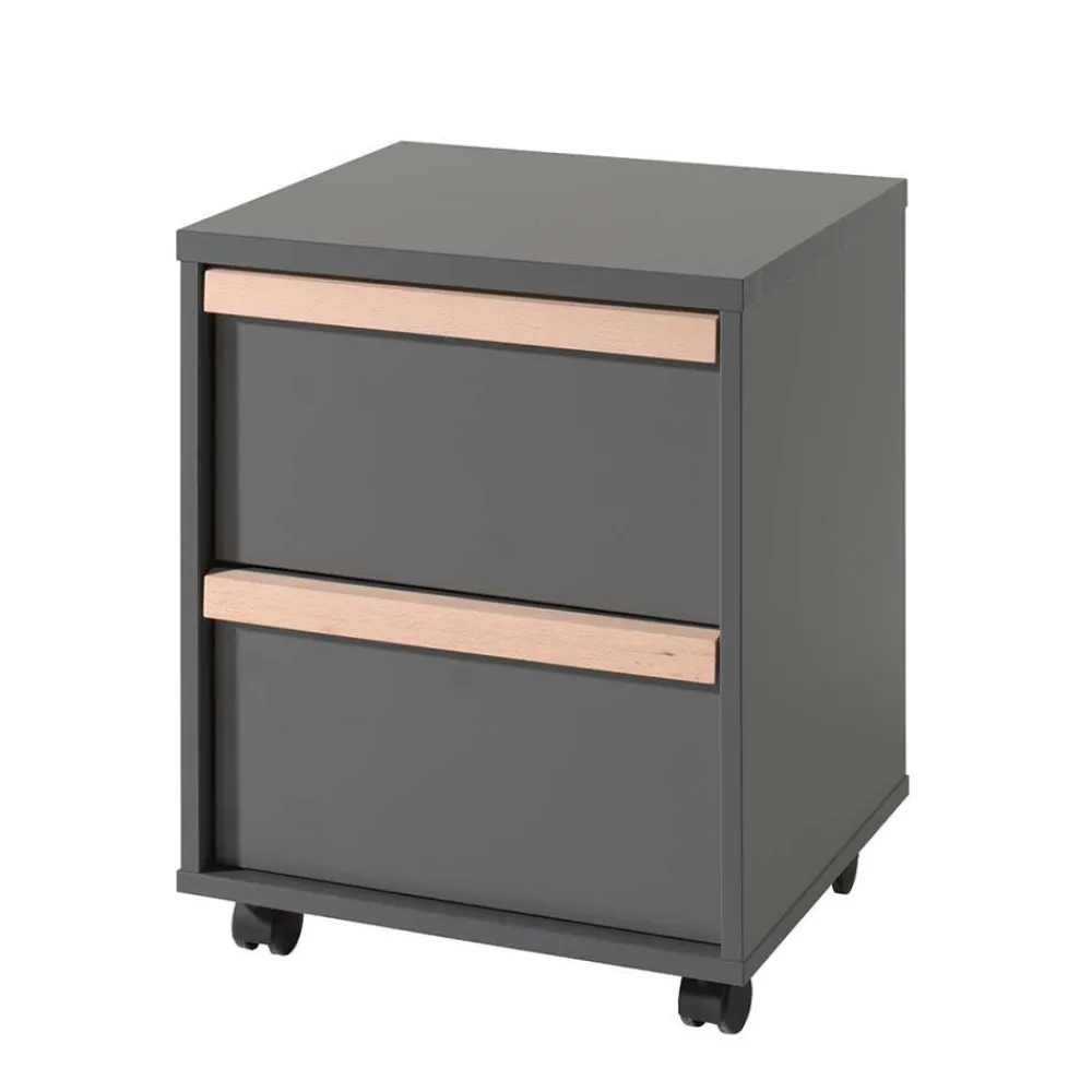 Wohnen Graue Möbel|Jugendzimmer Komplett*Jugendzimmer Komplett in Anthrazit - Navlius I (fünfteilig)