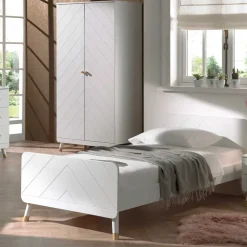 Wohnen Kindermöbel*Jugendzimmer Möbel in Weiß & Gold - Zimventa (vierteilig)