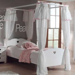 Wohnen Kindermöbel|Jugendzimmer Komplett*Jugendzimmer Möbel Set Grandory mit Himmelbett (dreiteilig)