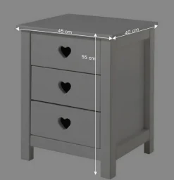 Wohnen Kindermöbel|Jugendzimmer Komplett*Jugendzimmer Möbel Set Grandory mit Himmelbett (dreiteilig)