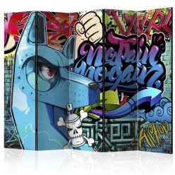 Kinder Wohnen Jugendzimmer Paravent mit Graffiti Motiv - Abacho