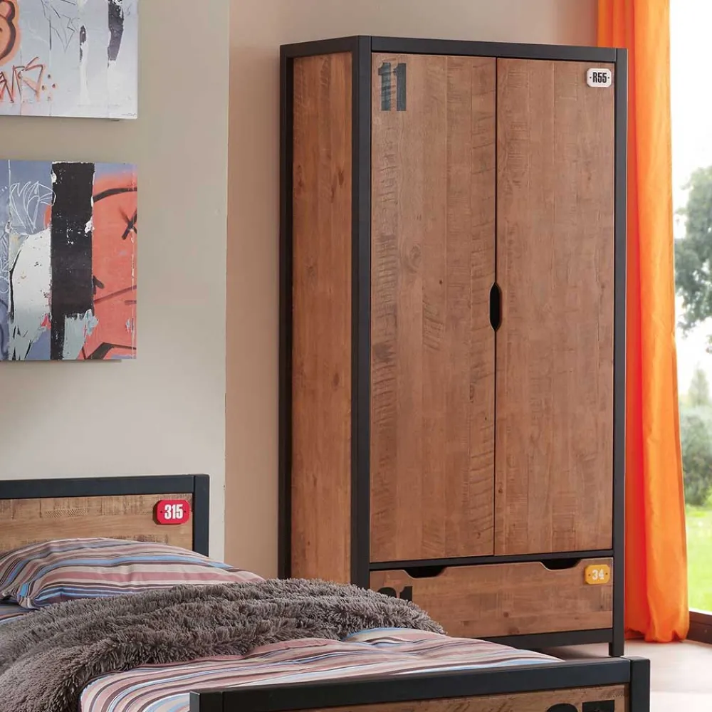 Wohnen Kinderzimmer Komplett*Jugendzimmereinrichtung Möbelset - Krefos I (dreiteilig)