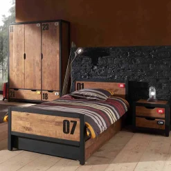 Wohnen Kinderzimmer Komplett*Jugendzimmermöbel Komplettset - Krefos (dreiteilig)