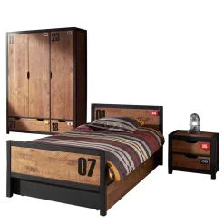 Wohnen Kinderzimmer Komplett*Jugendzimmermöbel Komplettset - Krefos (dreiteilig)