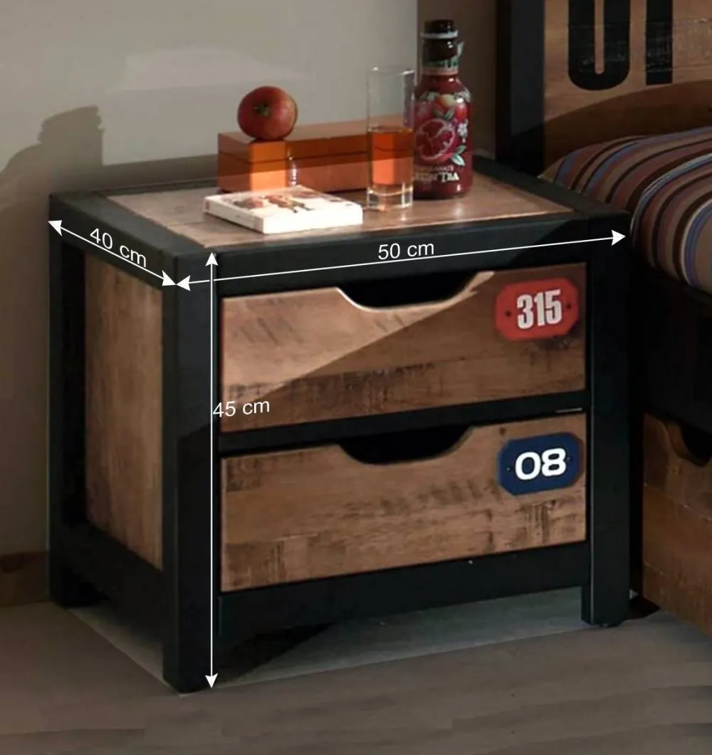 Wohnen Jugendzimmer Komplett*Jugendzimmermöbel Set Krefos aus Kiefer (vierteilig)