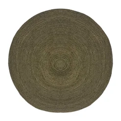 Wohnen Jute Teppich in Oliv Grün - Pandoro
