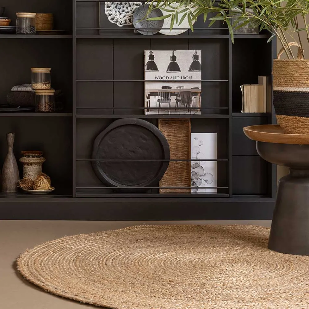 Wohnen Teppiche*Juteteppiche in Rund 150cm - Janni (2er Set)