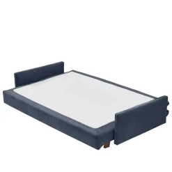 Wohnen Schlafsofas*Kaltschaum Schlafsofa in Dunkelblau - Casparo