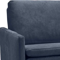 Wohnen Schlafsofas*Kaltschaum Schlafsofa in Dunkelblau - Casparo