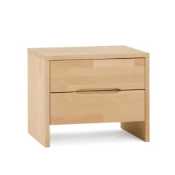 Wohnen Nachttische*Kantige Nachtkommode aus Buche Miller Massivholz lackiert