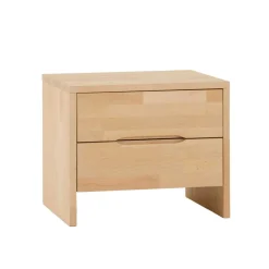 Wohnen Nachttische*Kantige Nachtkommode aus Buche Miller Massivholz lackiert