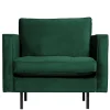 Wohnen Kantiger Polstersessel in Grün Velvet - Distroit
