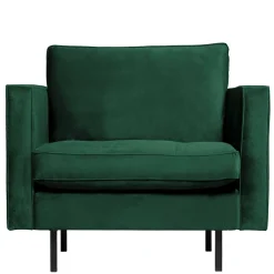 Wohnen Kantiger Polstersessel in Grün Velvet - Distroit
