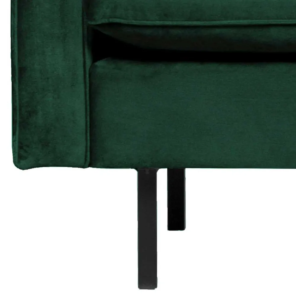 Wohnen Kantiger Polstersessel in Grün Velvet - Distroit