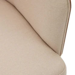Wohnen Kantiger Schreibtischsessel in Beige Chenille - Vinzenzo