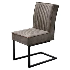 Wohnen Wohnzimmerstühle*Kantiger Schwingstuhl in Schlamm - Addagio (2er Set)