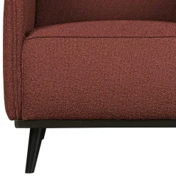 Wohnen Kastanienfarbener Boucle Polstersessel mit Federkern - Asmatio