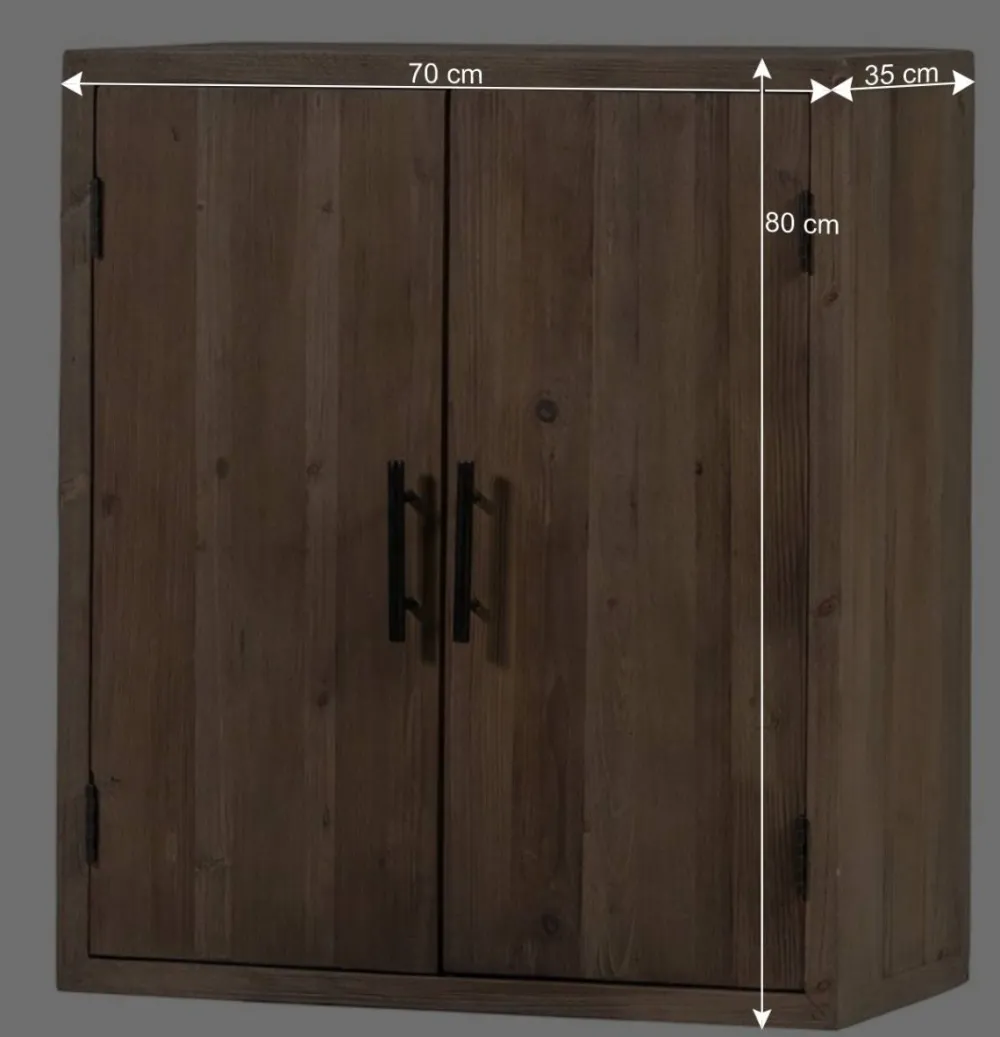 Wohnen Küchenschränke|Vintage Möbel*Küche Hängeschrank aus Kiefer Massivholz - Macsena