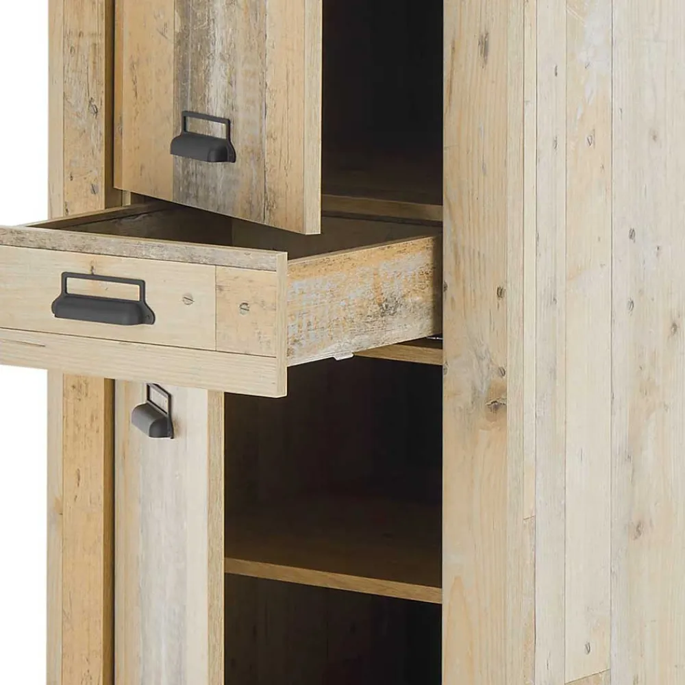 Wohnen Küche Hochschrank in verwitterter Holzoptik - Garisa