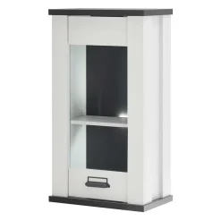 Wohnen Küchenschränke*Küche Oberschrank in Weiß & Anthrazit - Eture