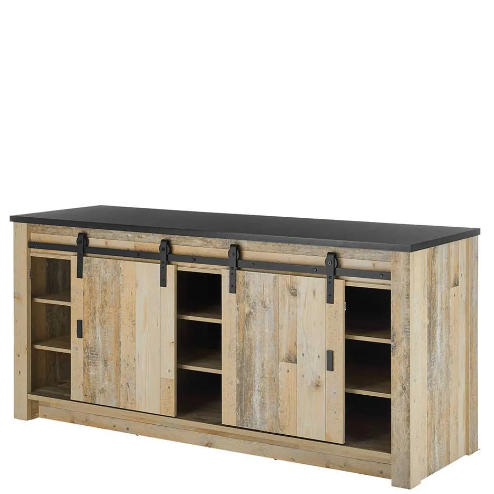 Wohnen Küchenausstattung Möbel-Set mit Insel - Garisa (sechsteilig)