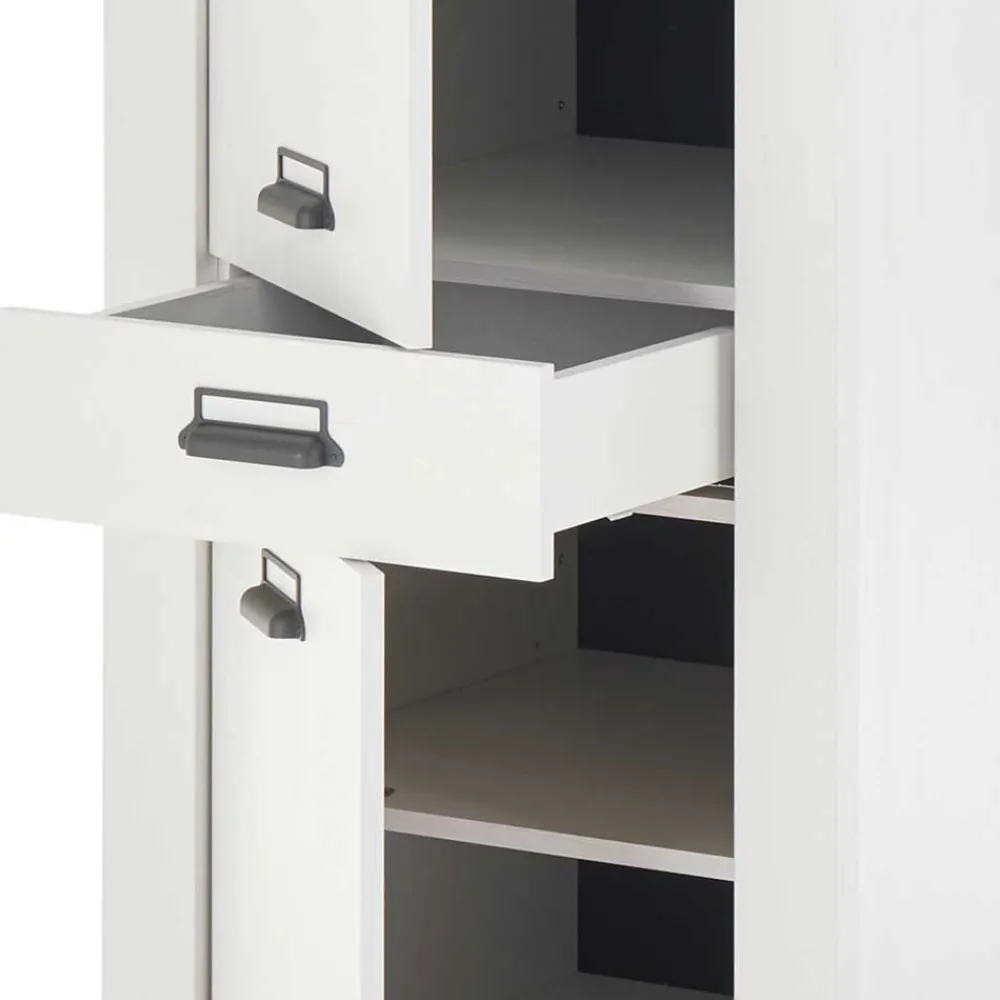 Wohnen Küchenblock in Weiß mit Grau - Eture (dreiteilig)