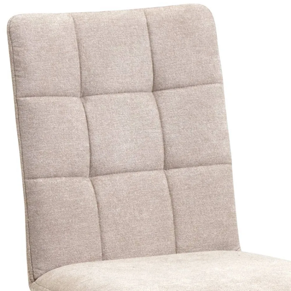 Wohnen Küchenstühle|Esszimmerstühle*Küchen-Drehstühle in Beige und Schwarz - Yvons (2er Set)