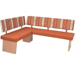 Wohnen Küchenbänke|Esszimmerbänke*Küchen-Eckbank in Orange und Buche Natur - Nenya