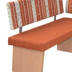 Wohnen Küchenbänke|Esszimmerbänke*Küchen-Eckbank in Orange und Buche Natur - Nenya