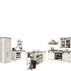 Wohnen Kücheneinrichtung mit Insel - Eture (siebenteilig)