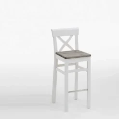 Wohnen Sessel & Hocker|Barhocker*Küchenhocker Yoan in Weiß Grau