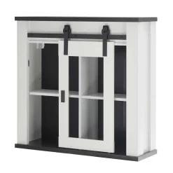 Wohnen Küchenmöbel Kombination in Weiß Grau - Eture (dreiteilig)