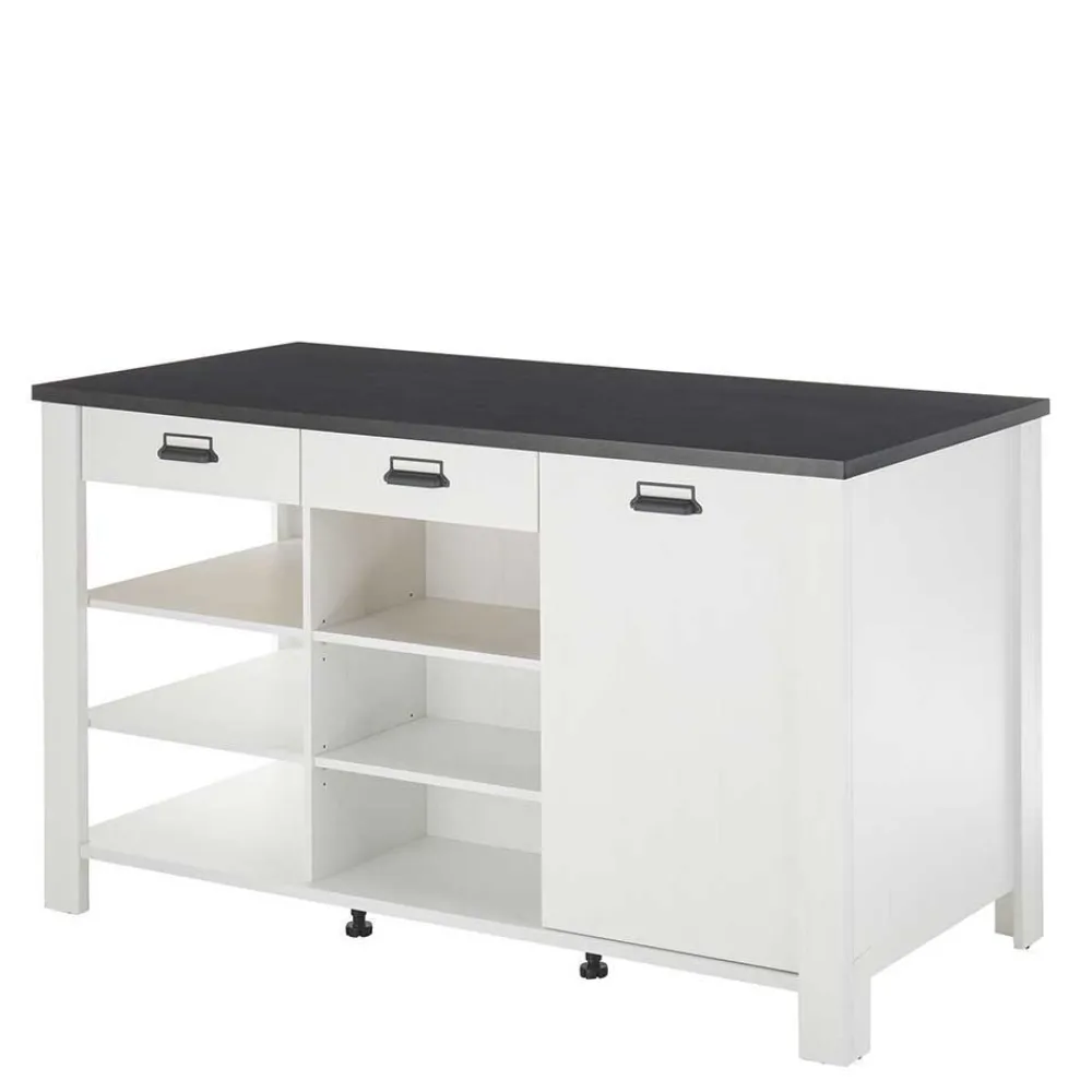 Wohnen Küchenmöbel mit Insel Set - Eture (fünfteilig)