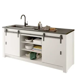 Wohnen Küchenmöbel mit Insel Set - Eture (fünfteilig)