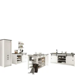 Wohnen Küchenmöbel mit Insel Set - Eture (fünfteilig)