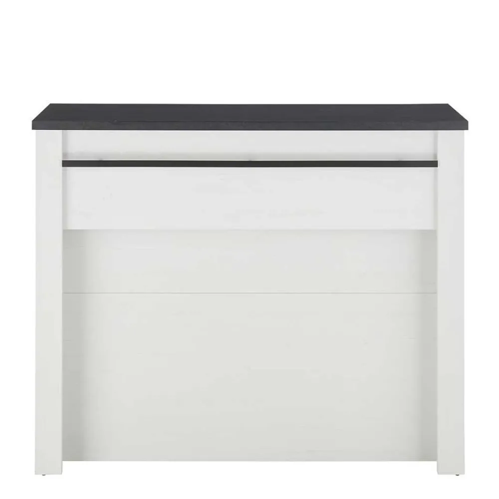 Wohnen Küchenmöbel mit Theke in Weiß & Grau - Eture (sechsteilig)