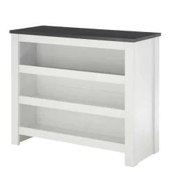 Wohnen Küchenmöbel mit Theke in Weiß & Grau - Eture (sechsteilig)