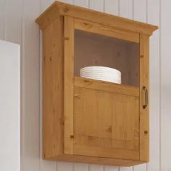 Wohnen Küchenschränke*Küchenschrank Oberschrank aus Kiefer Massivholz - Bartholo