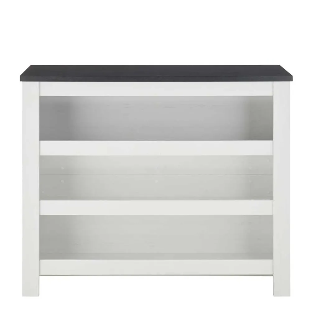 Wohnen Küchentheke in Weiß und Anthrazit - Eture